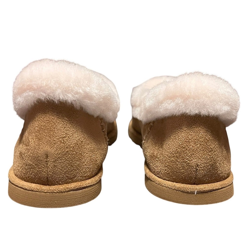 La Rosa Brown Suede Faux Fur Lined Slippers KF1104-1 Size 41 NEW‎ - Picture 7 of 16